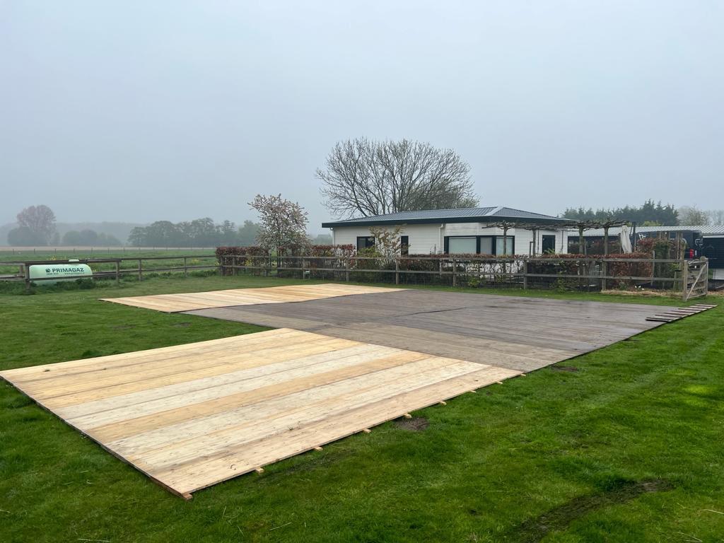 Houten vloer, Hobby en Vrije tijd, Feestartikelen | Verhuur, Ophalen, Gebruikt, Overige