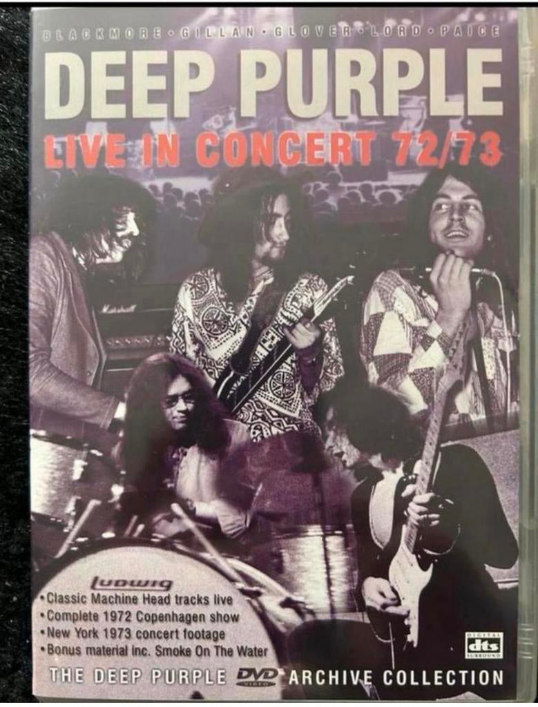 Deep Purple Live in concert 72/73 Dvd, Alle leeftijden, Ophalen of Verzenden, Gebruikt
