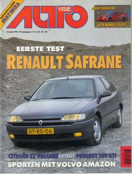 Autovisie 7 1992 : Citroen ZX Volcano - Peugeot 309 GTI, Ophalen of Verzenden, Gelezen, Algemeen