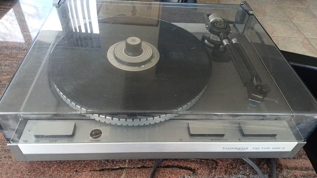 Thorens TD 115 MKII platenspeler, Audio, Tv en Foto, Platenspelers, Ophalen of Verzenden, Gebruikt, Thorens