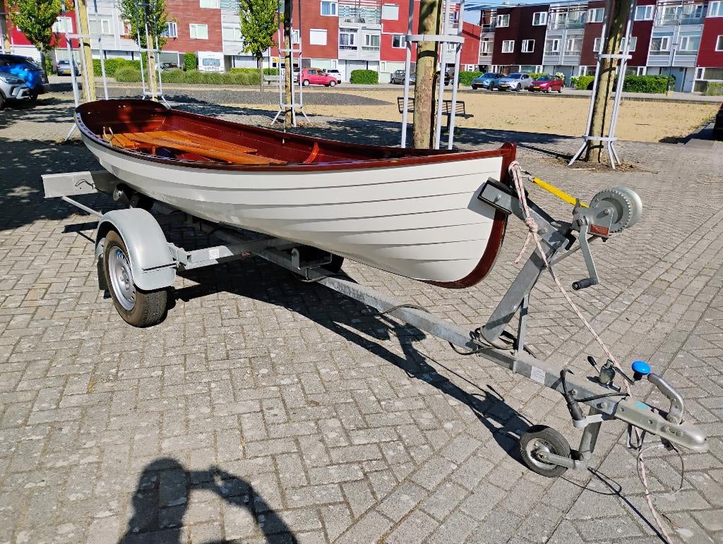 Roei zeil jol, Ophalen, Zo goed als nieuw, Overige materialen, Met aanhanger of trailer