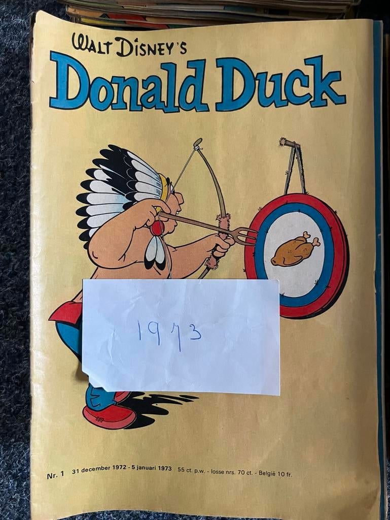 Donald Duck jaargangen 1973-1981 compleet en 1982 deels., Boeken, Complete serie of reeks, Ophalen, Gelezen