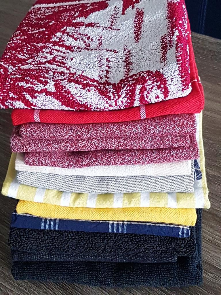 Diverse theedoeken, Ophalen of Verzenden, Gebruikt, Overige kleuren, Theedoek of Handdoek