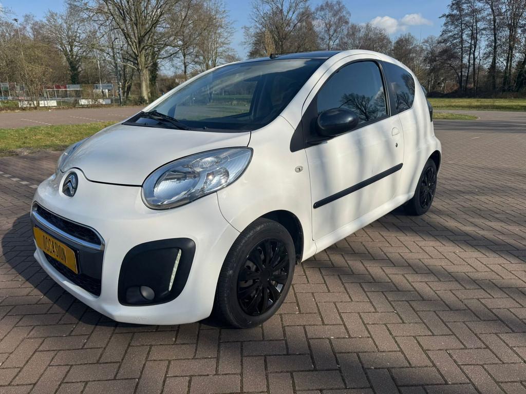 Citroen C1 1.0 "Two-Tone" uitvoering Airco / Elek ramen, Voorwielaandrijving, Stof, Gebruikt, Zwart