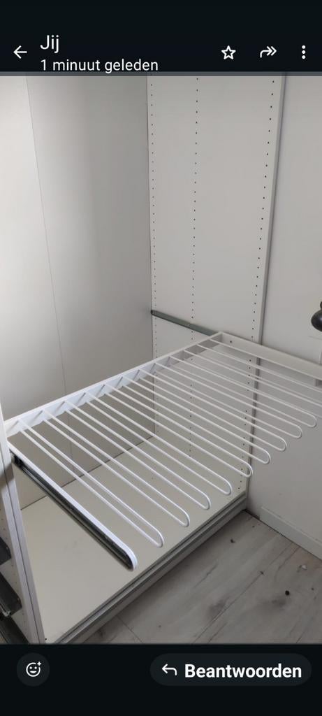 Broekenhanger Ikea voor Pax kledingkast, Ophalen, 50 tot 100 cm, Zo goed als nieuw, Minder dan 100 cm