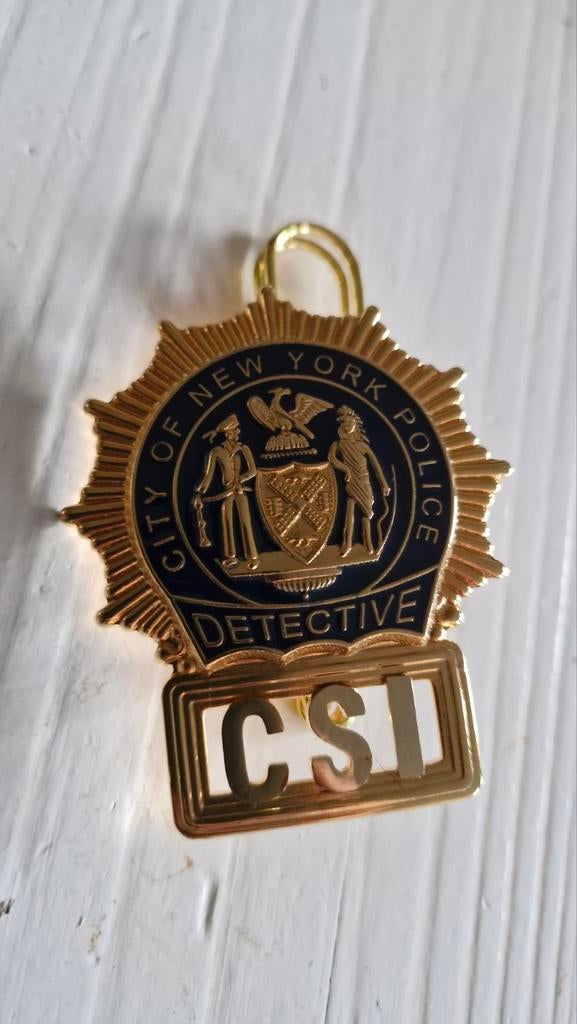 CSI detective badge New York Police, Ophalen of Verzenden