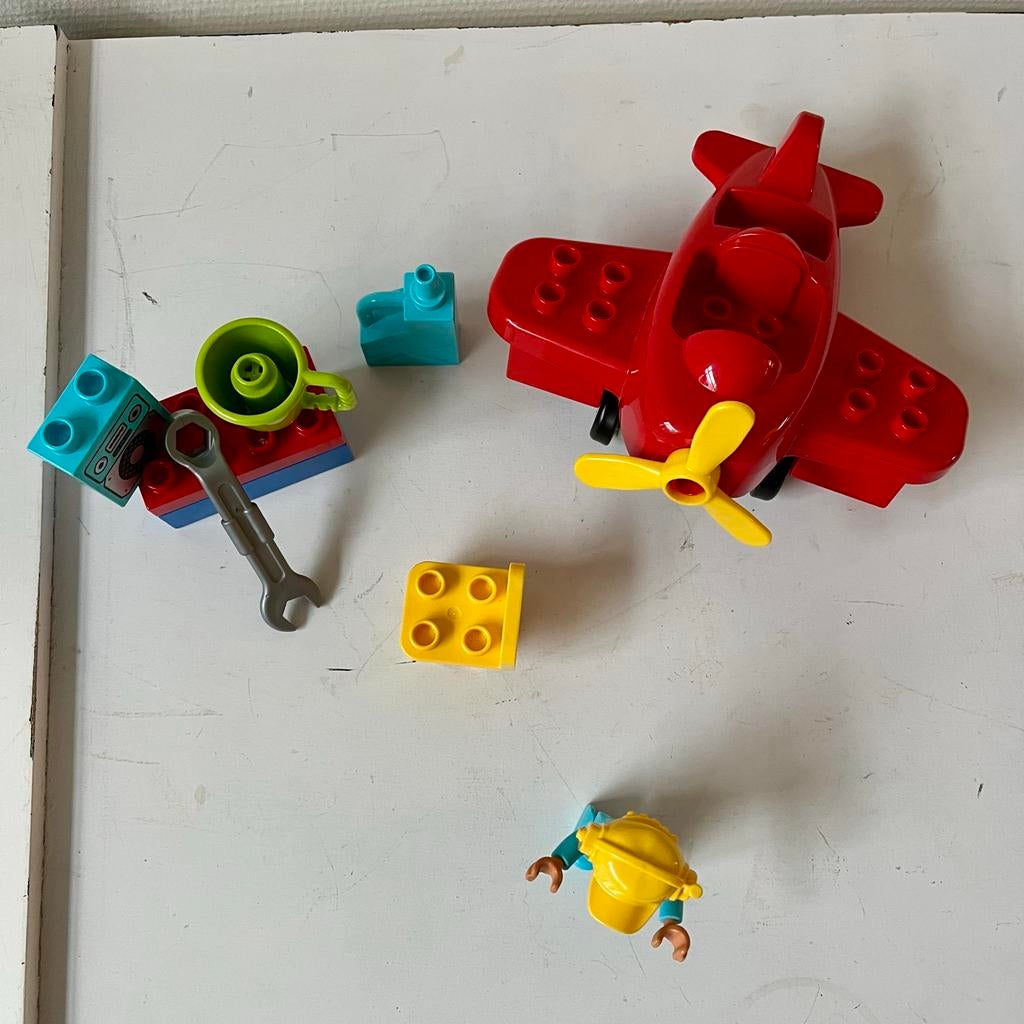Lego Duplo 10908 Vliegtuig - complete set, Ophalen of Verzenden, Gebruikt, Complete set, Duplo