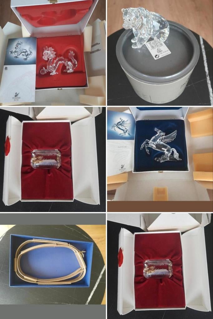Mega Swarovski verzameling.Per stuk/geheel. Zie omschrijving, Verzamelen, Swarovski, Ophalen, Gebruikt, Figuurtje
