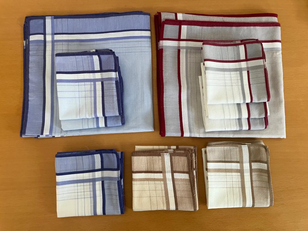 15 Heren zakdoeken in 3 kleuren, Ophalen of Verzenden, Zo goed als nieuw