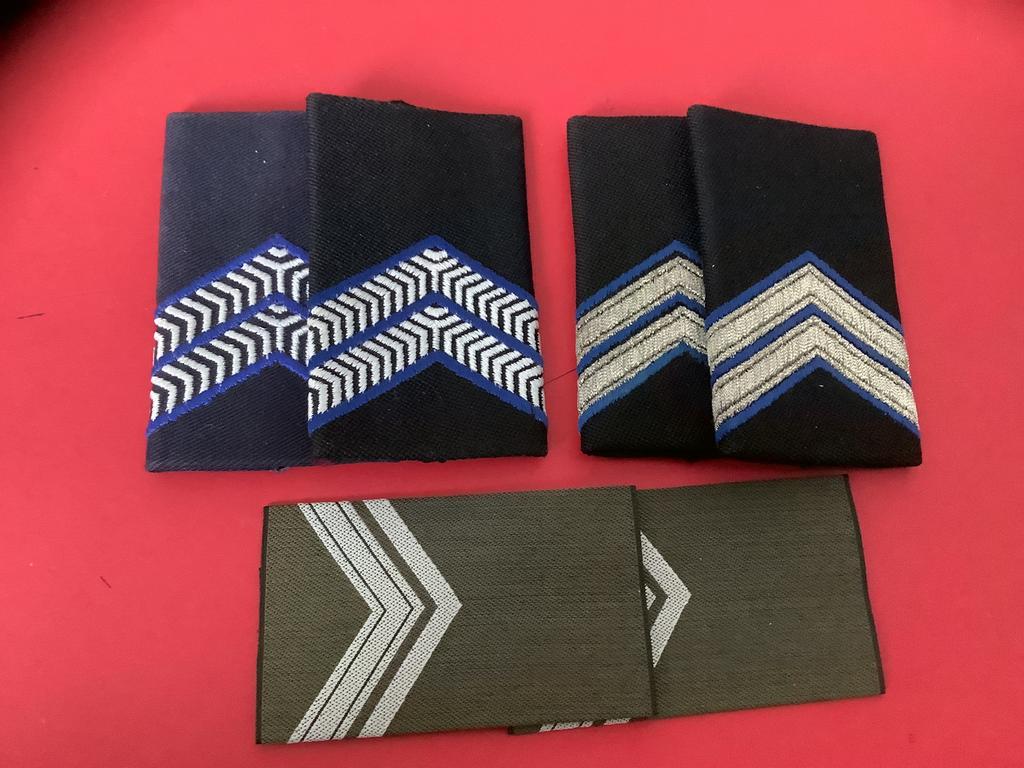 3 sets Kmar rangen, Ophalen of Verzenden, Marechaussee, Nederland, Embleem of Badge