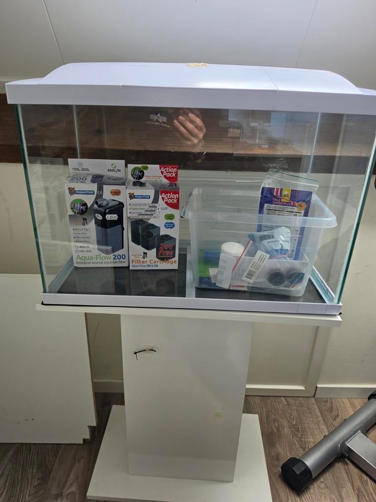 Superfish Aqarium 60L met onderstel, Dieren en Toebehoren, Vissen | Aquaria en Toebehoren, Ophalen, Leeg aquarium