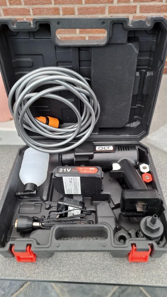 QLT Hogedrukspuit met accu., Ophalen of Verzenden, Zo goed als nieuw, Accu, QLT