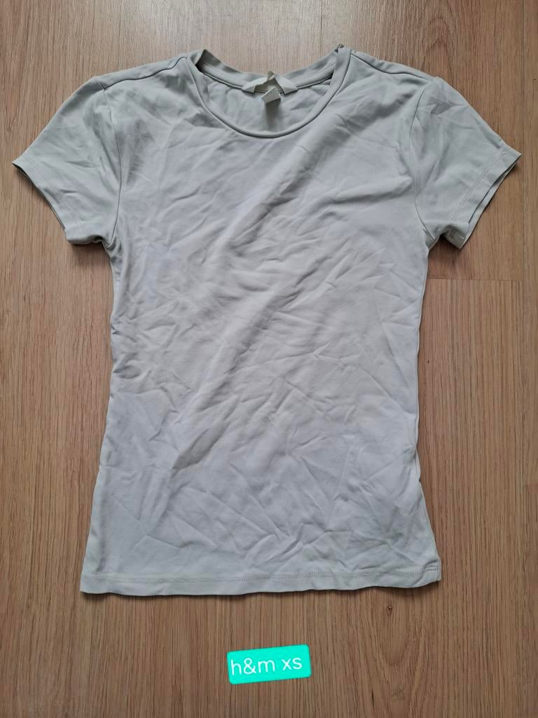 H&m croptop xs/ witte top xs, Kleding | Dames, T-shirts, H&M, Wit, Ophalen of Verzenden, Zo goed als nieuw