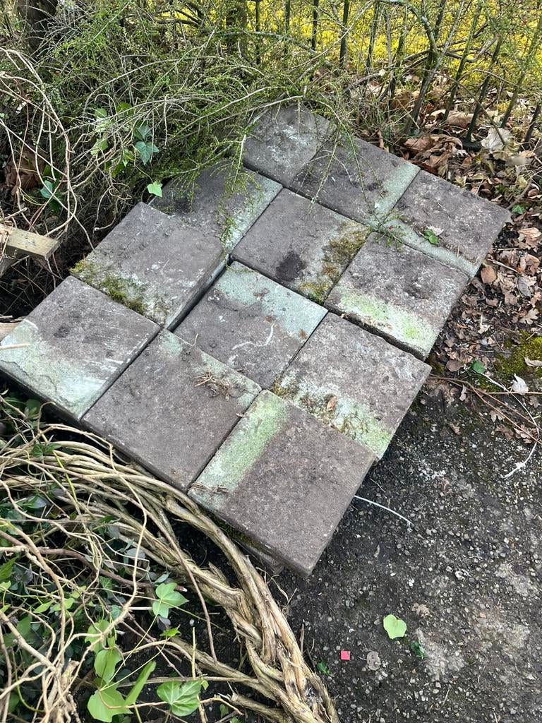 Stoeptegel 30x30, Tuin en Terras, Tegels en Klinkers, Ophalen, Gebruikt, Beton, Terrastegels