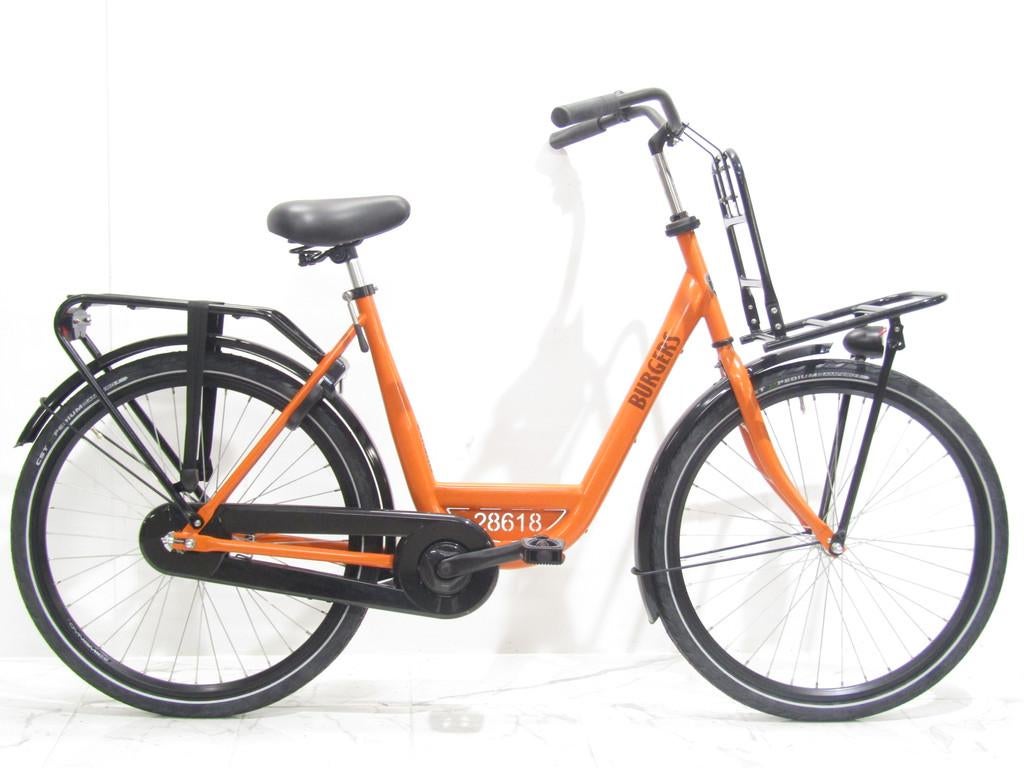 Burgers Bedrijfsfiets oranje dames 55cm 26inch, 53 tot 56 cm, Nieuw, Overige merken