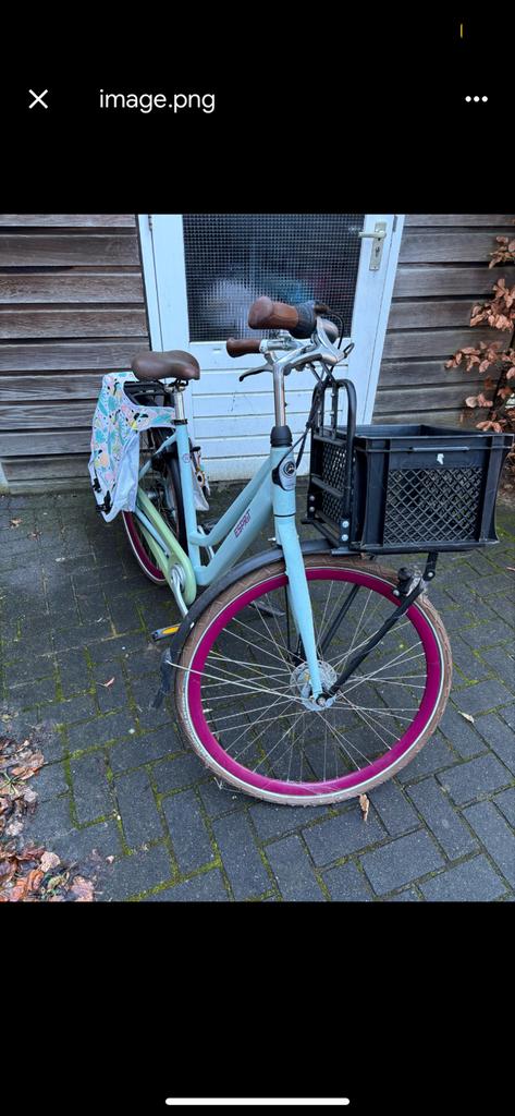 Esprit Damesfiets met Voordrager en Mand, Fietsen en Brommers, Fietsen | Dames | Damesfietsen, Gebruikt, Overige merken, (Extra) lage instap