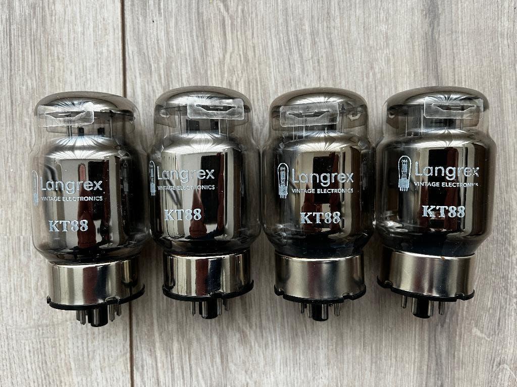 KT88 Premium Langrex matched quad, Ophalen of Verzenden, Buis of Buizen