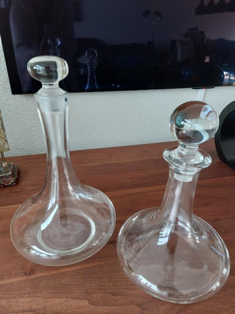 2 mooie wijn/ likeur karaffen, Ophalen of Verzenden