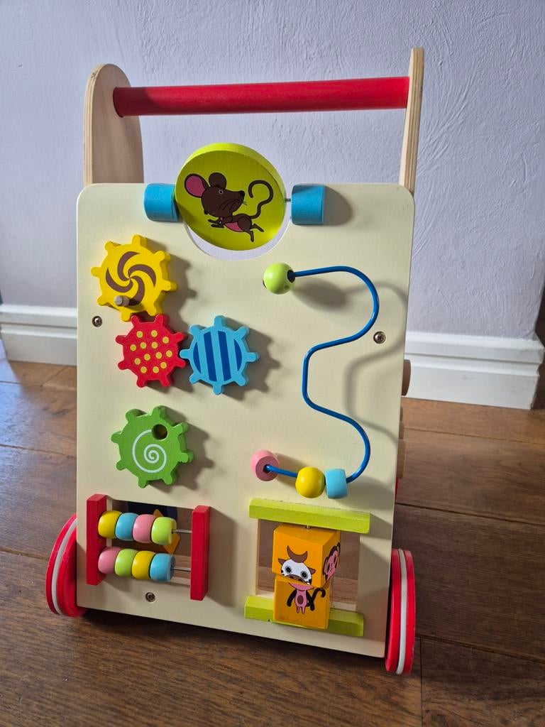 Nette houten loopwagen, Ophalen, Zo goed als nieuw, Overige typen, Met wieltjes