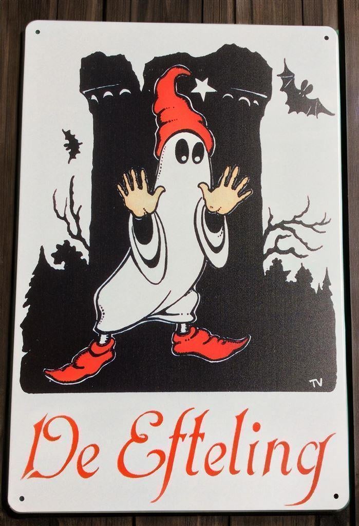 EFTELING het Spookslot Metalen Reclamebord Wandbord, Ophalen of Verzenden, Nieuw, Beeldje of Poppetje