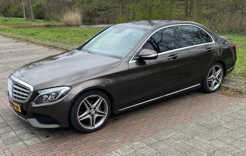 Mercedes-Benz C-Klasse C180 1.6 115KW 2014 Bruin, Auto's, Mercedes-Benz, Achterwielaandrijving, Bruin, Particulier, Sedan