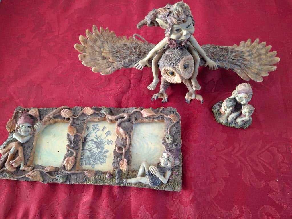 Pixie beeldjes, fotolijsje., Ophalen of Verzenden, Zo goed als nieuw, Dier