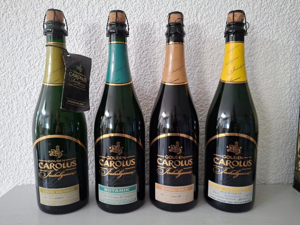 Gouden Carolus Indulgence -  jaargangen  2016-2017-2019-2025, Verzamelen, Ophalen of Verzenden, Nieuw, Flesje(s), Overige merken