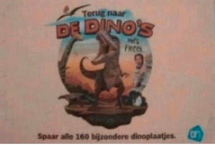AH Freek Vonk - de dino’s plaatjes / stickers, Verzamelen, Supermarktacties, Albert Heijn, Ophalen of Verzenden