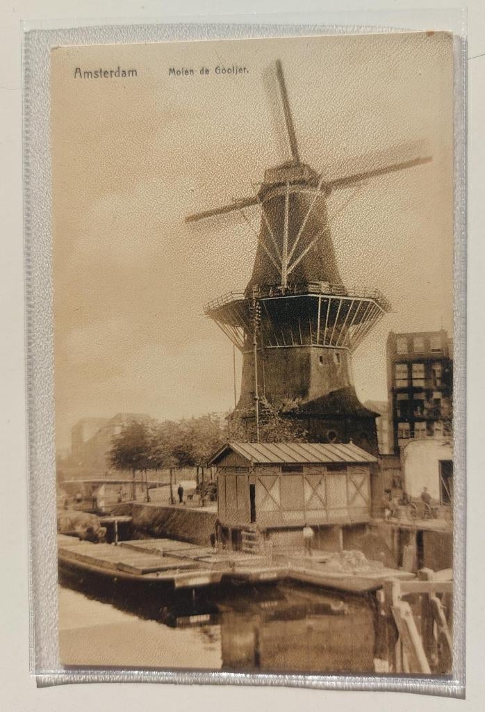 Molen de Gooyer in Amsterdam, Ophalen of Verzenden, Voor 1920, Ongelopen, Noord-Holland
