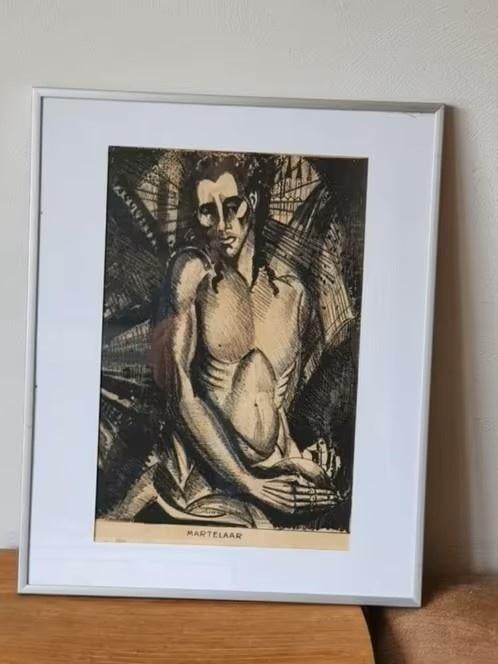 Lodewijk Schelfhout (1881-1943) litho /ets 1915 Christus, Antiek en Kunst, Kunst | Litho's en Zeefdrukken, Ophalen