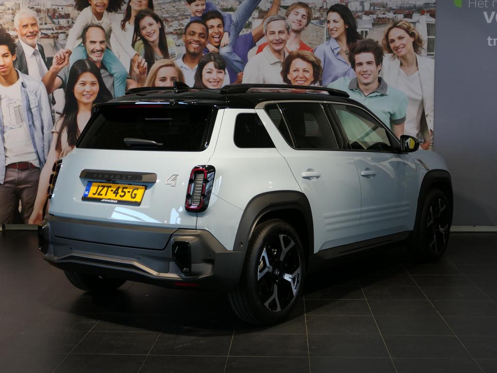 Renault 4 comfort range techno 52 kWh - NIEUW! - Elektrische, Adaptive Cruise Control, Gebruikt, 150 pk, Blauw