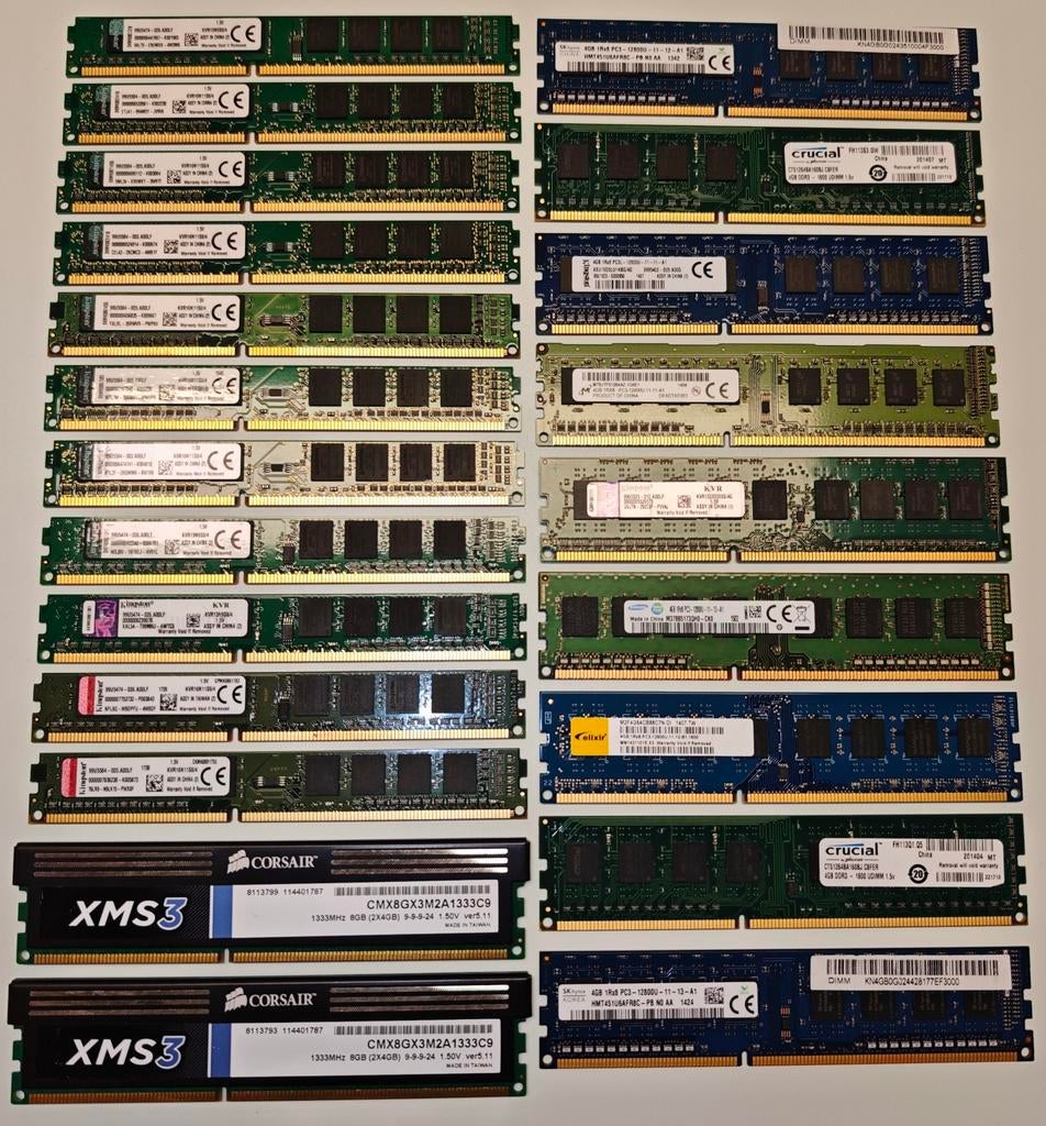 4GB DDR3 desktop RAM geheugen, Computers en Software, RAM geheugen, Ophalen of Verzenden, DDR3, Desktop