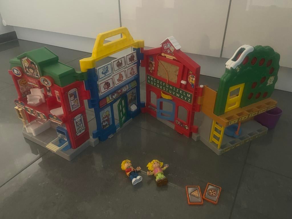 Fisher Price Little People Inklapbaar Speelhuisje, Ophalen of Verzenden, Gebruikt, Speelset