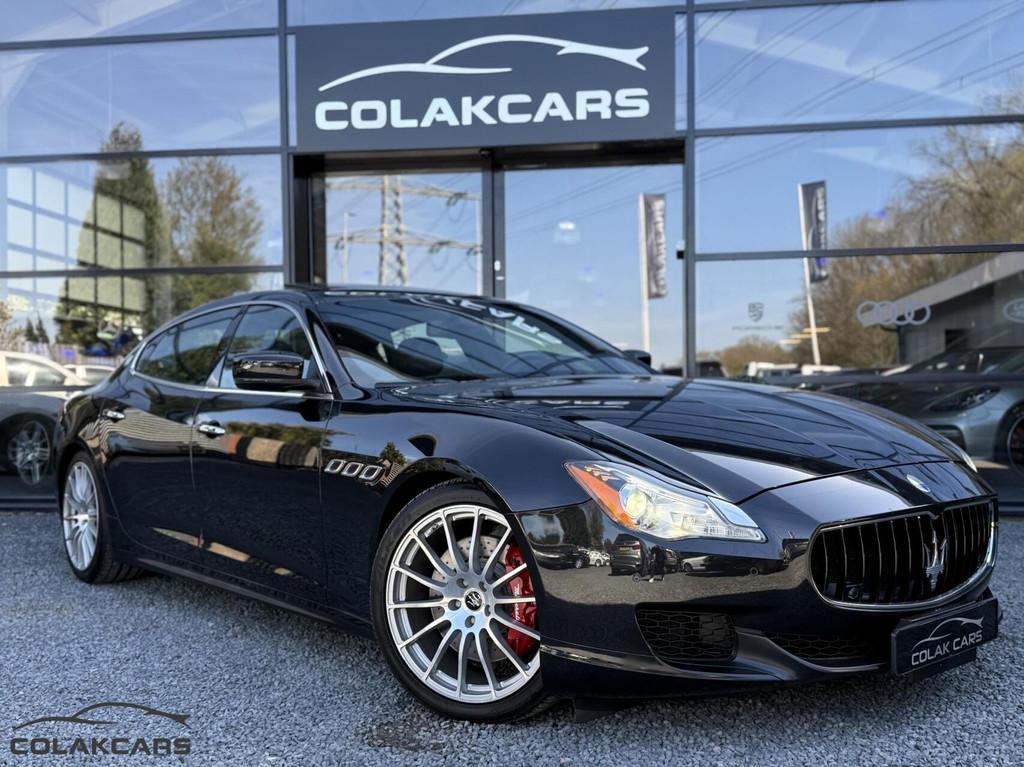 Maserati Quattroporte 3.0 S Q4 411pk Navigatie/Stoelverwarm, Automaat, Gebruikt, Euro 6, Zwart