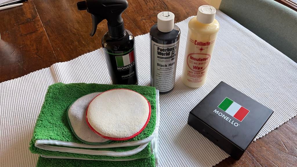 Auto poets set: Collinite, Poorboy's World, Monello, Auto diversen, Onderhoudsmiddelen, Ophalen of Verzenden