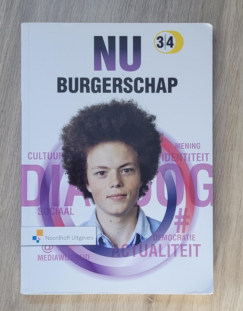 Boek NU Burgerschap niveau 3 4 ISBN 9789001878566, Ophalen of Verzenden, Zo goed als nieuw, Economie en Marketing