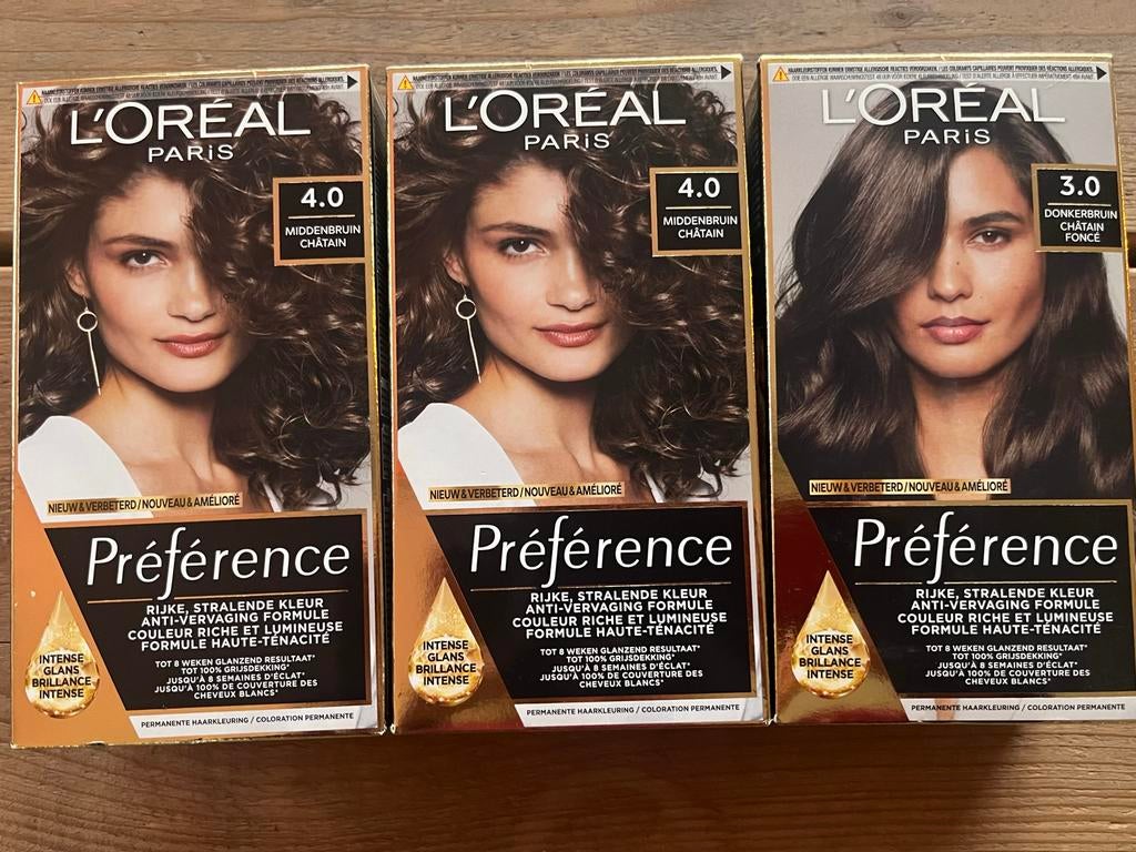 L'Oréal Préférence Permanente Haarverf - 3stuks, Sieraden, Tassen en Uiterlijk, Uiterlijk | Haarverzorging, Ophalen of Verzenden