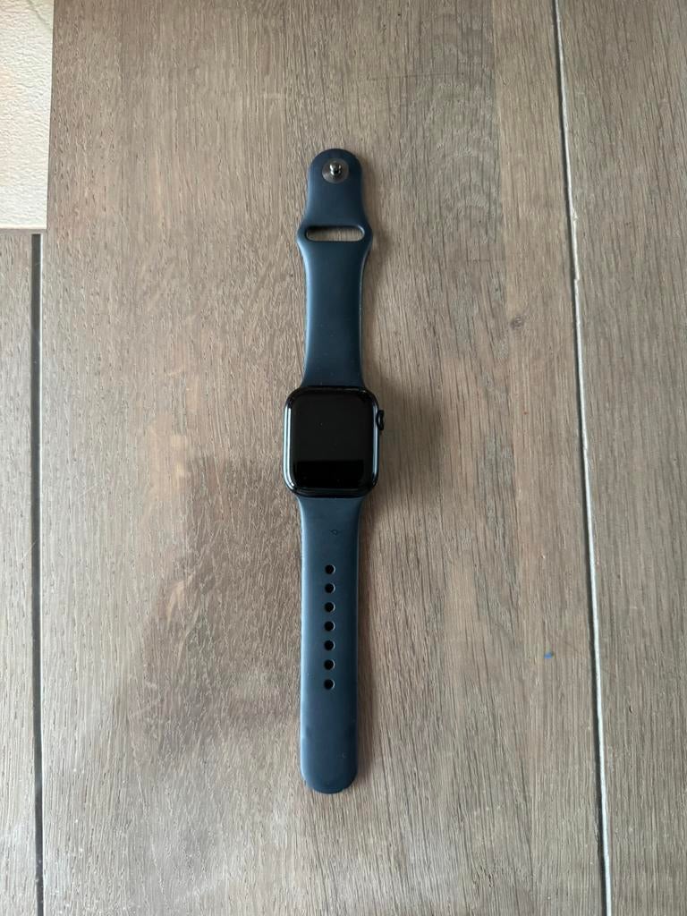 Zgan Apple watch serie 7 in originele doos + alle toebehoren, Zwart, IOS, Ophalen of Verzenden, Zo goed als nieuw