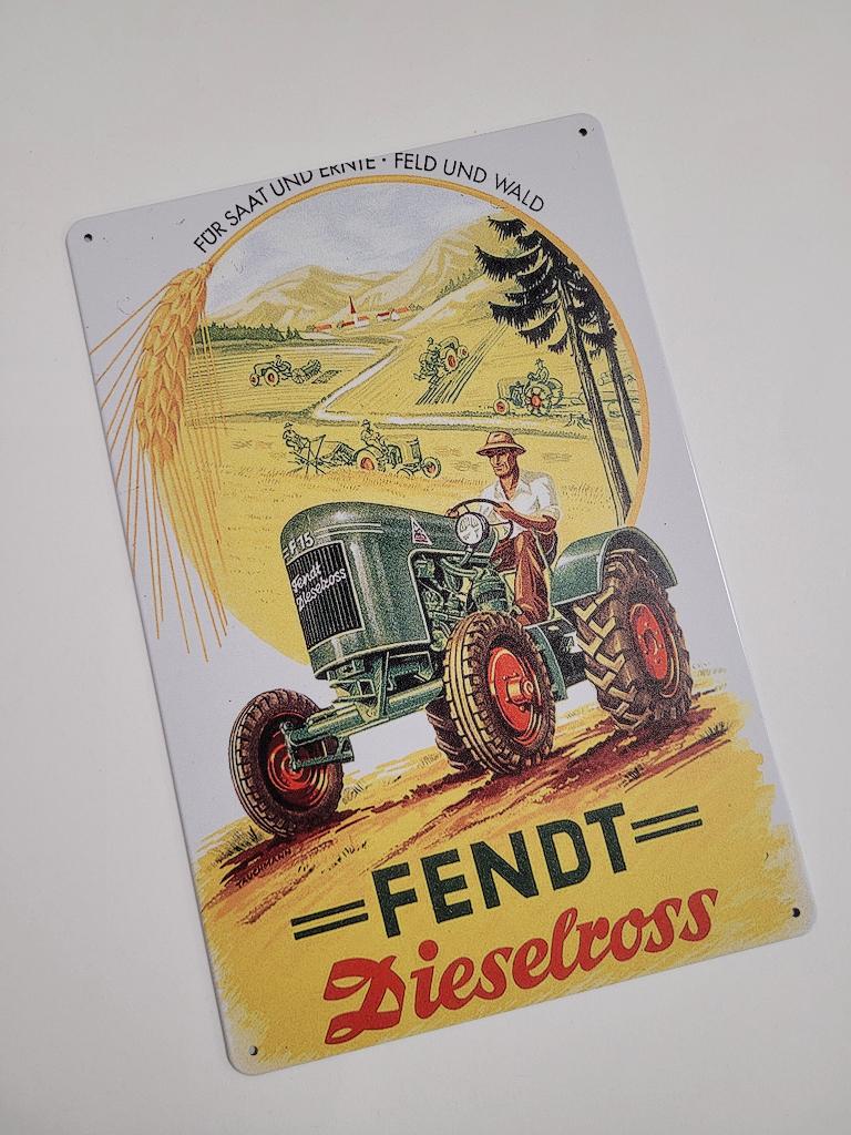 Denft Dieselross tractor reclamebord van metaal wandbord, Info@deconoord.nl, Deco Noord, Nieuw, Ophalen of Verzenden