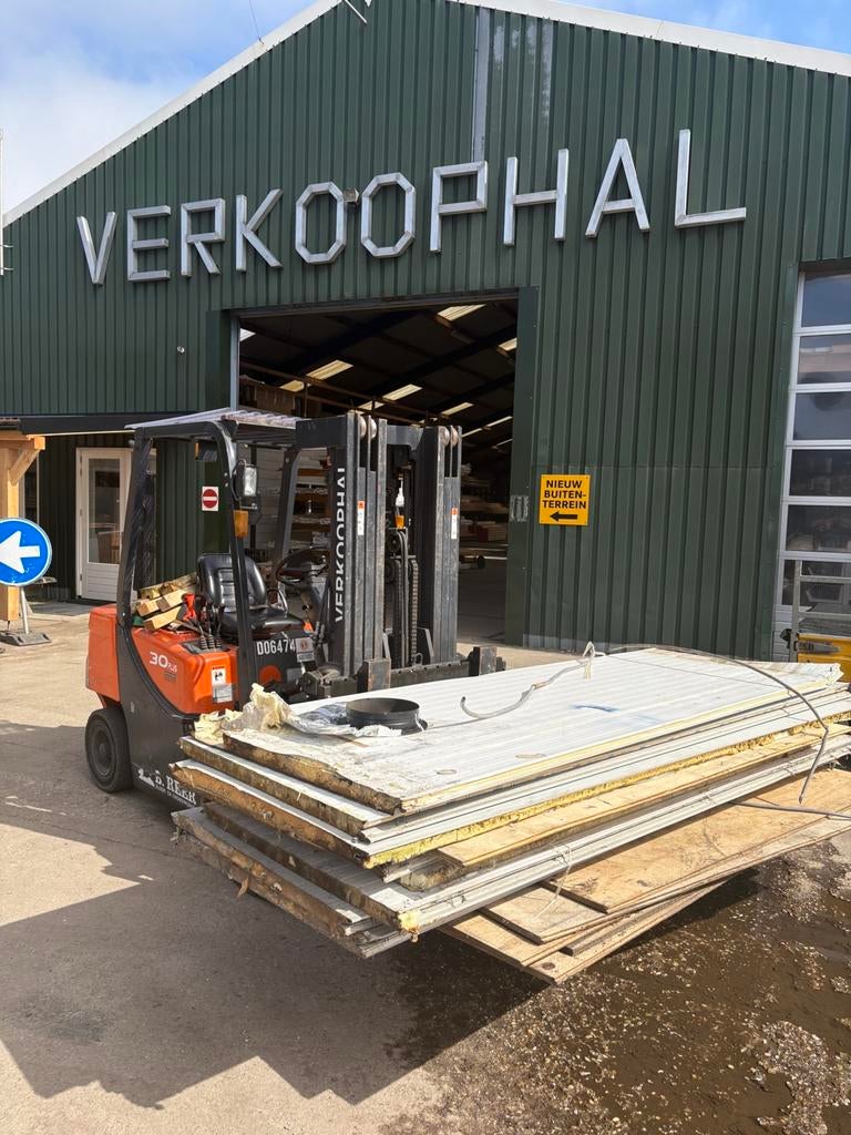 Sandwichpanelen, damwand restpartijen, Ophalen, Gebruikt, ., .