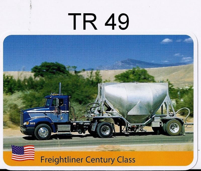 Tr49 autokaart truck freightliner century class, Verzenden, Zo goed als nieuw, Auto's