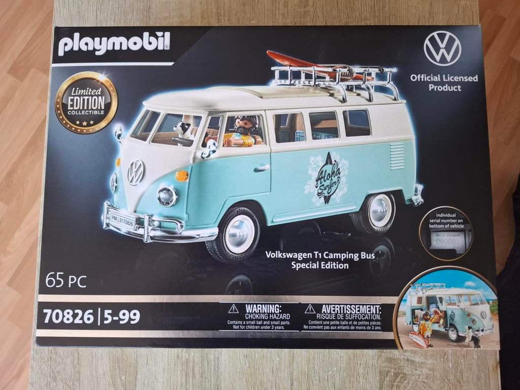 Playmobil Volkswagen T1 Camping Bus Special Edition 70826, Ophalen of Verzenden, Nieuw, Jongen of Meisje