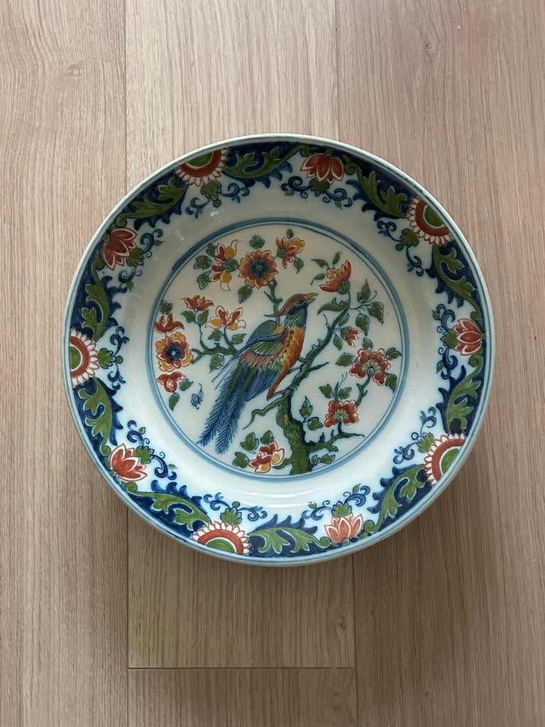 Wandbord/ sierbord vogel Makkum, Antiek en Kunst, Ophalen of Verzenden