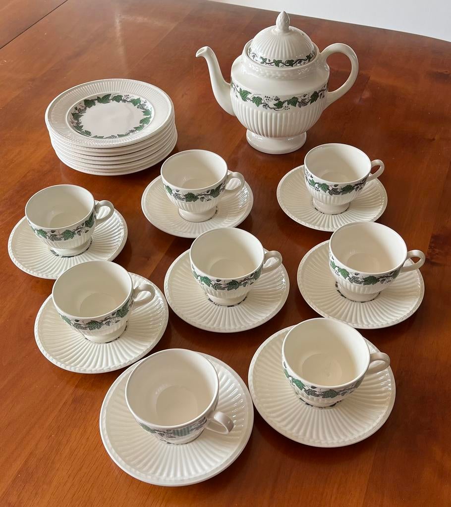 Wedgwood Stratford Theeservies, Huis en Inrichting, Keuken | Servies, Ophalen, Zo goed als nieuw, Wedgwood, Aardewerk