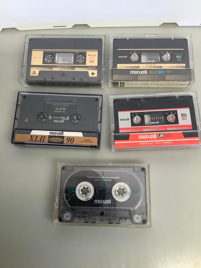 Maxell Cassettebandjes - Diverse Types en Lengtes, Gebruikt, Overige genres, 1 bandje, Ophalen of Verzenden