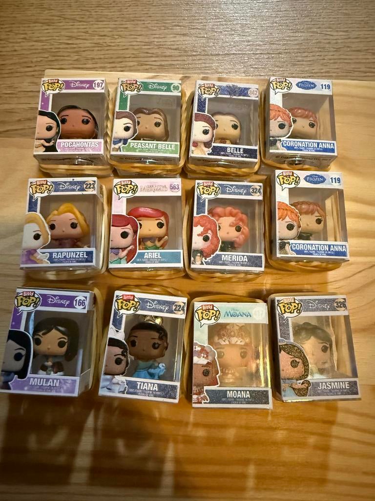 Funko Bitty Pop Disney Princess Collectie, Verzenden, Zo goed als nieuw
