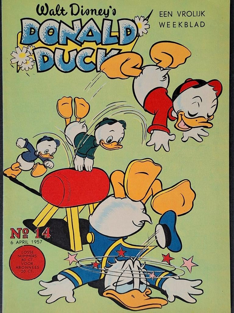 Donald Duck 1957 nr. 14, Eén stripboek, Ophalen of Verzenden, Zo goed als nieuw
