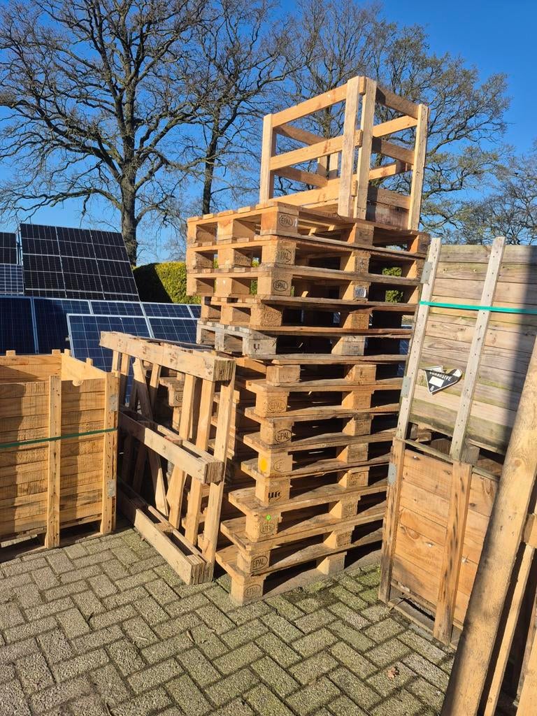 Te koop euro pallets, Doe-het-zelf en Verbouw, Hout en Planken, Ophalen, Overige houtsoorten, Minder dan 200 cm, Pallet
