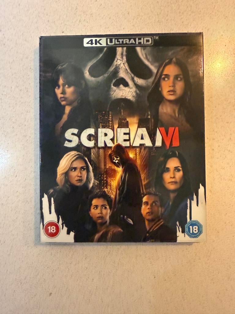 Scream VI 4K Ultra HD Blu-Ray - Horrorfilm met slipcover, Cd's en Dvd's, Blu-ray, Ophalen of Verzenden, Zo goed als nieuw, Horror