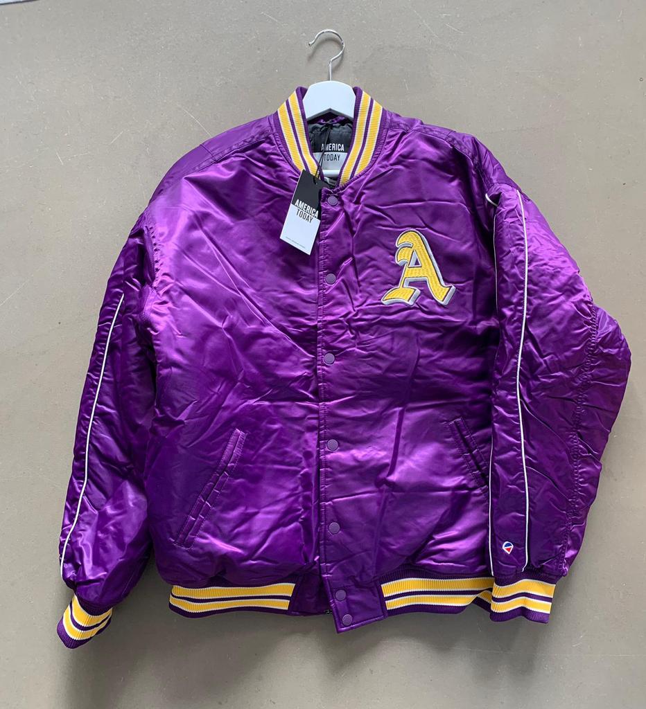 *nieuw* baseball jas | bomber jack | maat L | America Today, Ophalen of Verzenden, Nieuw, Maat 52/54 (L), Paars